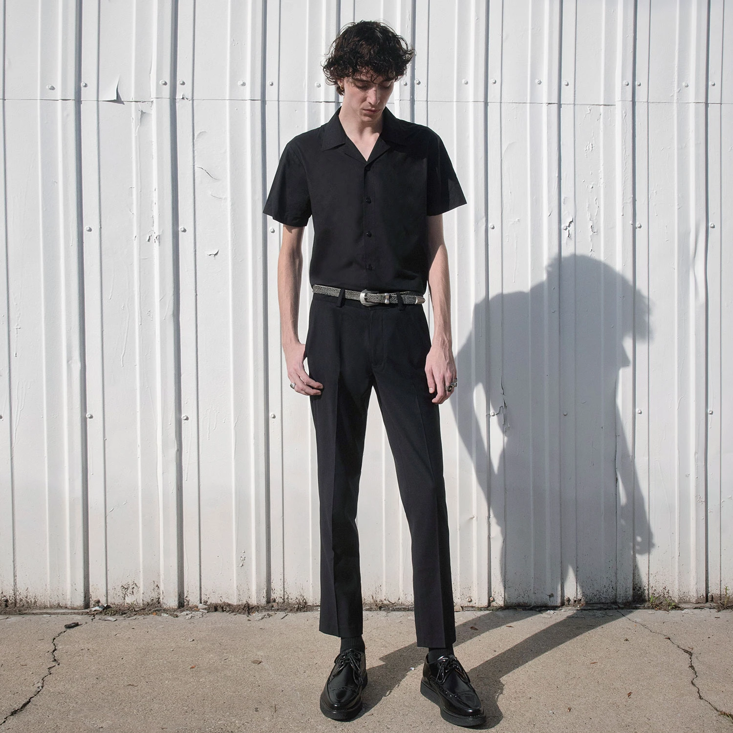 All The Trouble – Black With Gold Piping Shirt (Size XS, L, 2XL, 3XL) 6 All The Trouble – Black With Gold Piping Shirt (Size XS, L, 2XL, 3XL) - Image 6