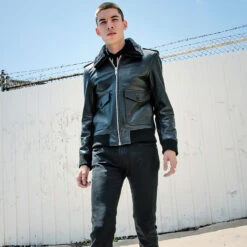 Avondale – Leather Flight Jacket (Size 34S, 36S, 36, 38S, 38, 40, 42, 52, 54) 19 Avondale – Leather Flight Jacket (Size 34S, 36S, 36, 38S, 38, 40, 42, 52, 54) -Straight To Hell Avondale Mens Leather Jacket