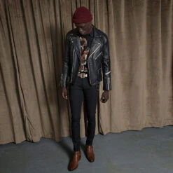 Barracuda – Leather Jacket (Size 34S, 36, 38, 40, 48, 54) -Straight To Hell Barracuda Mens Leather Jacket