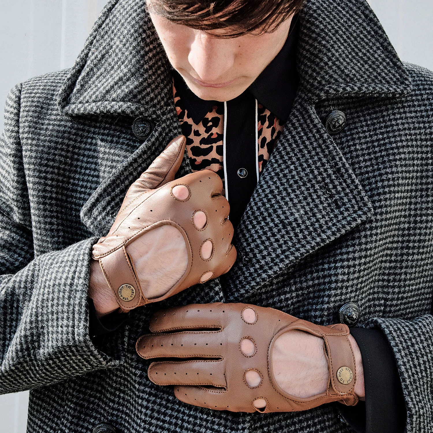 Bullitt – Brown Leather Gloves 5 Bullitt – Brown Leather Gloves - Image 5