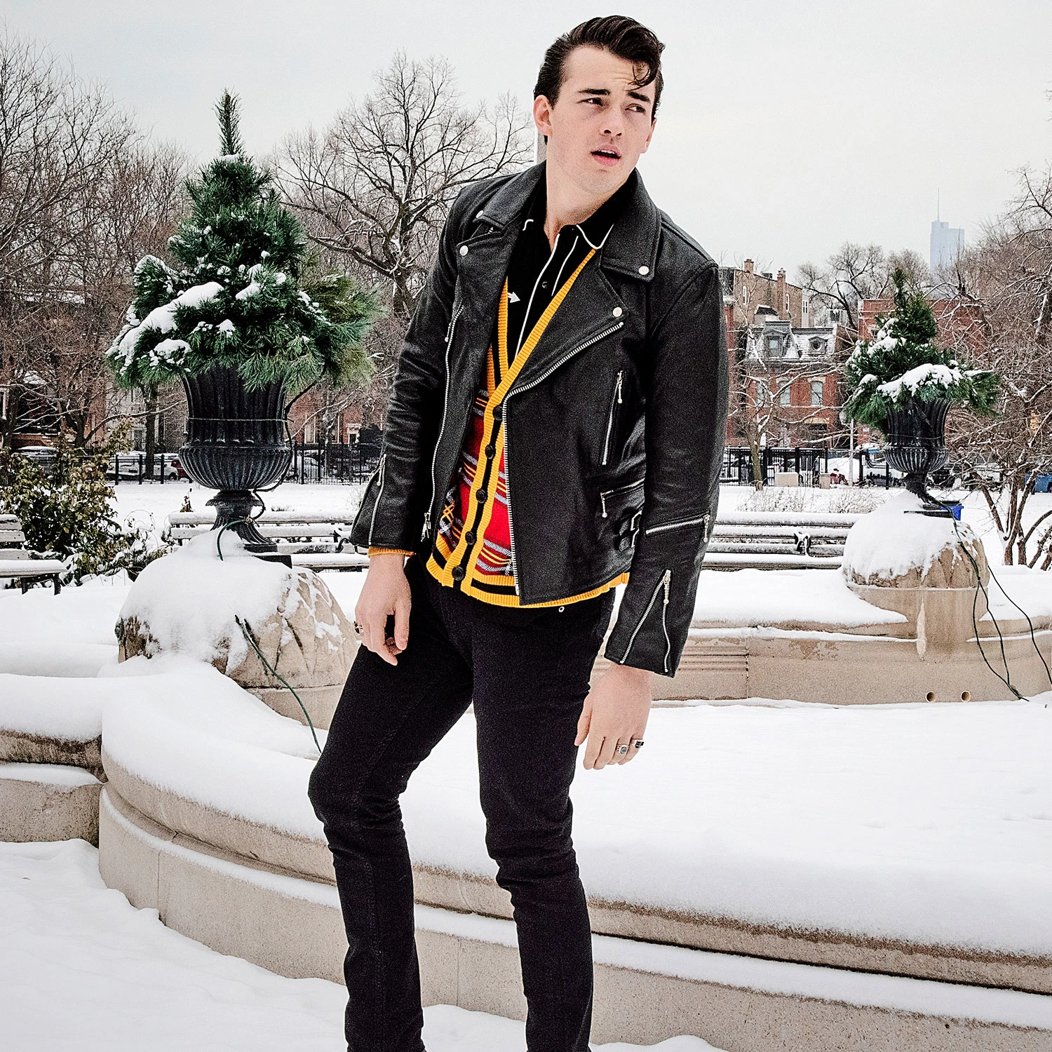 Defector – Black And Nickel Leather Jacket 12 Defector – Black And Nickel Leather Jacket - Image 12