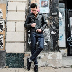 Defector – Black And Nickel Leather Jacket 22 Defector – Black And Nickel Leather Jacket -Straight To Hell Defector Mens Leather Jacket