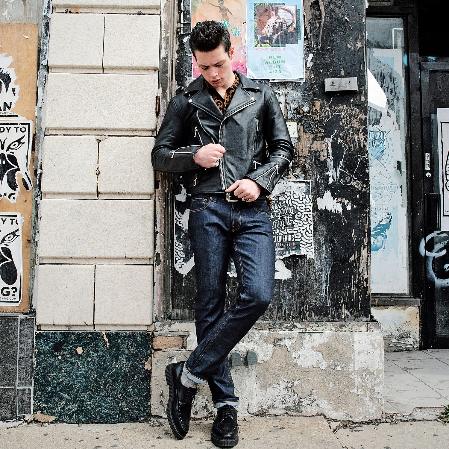 Defector – Black And Nickel Leather Jacket 11 Defector – Black And Nickel Leather Jacket - Image 11