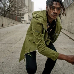 Defender – Green Fishtail Parka 32 Defender – Green Fishtail Parka -Straight To Hell Defender Mens Jacket