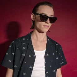 Falcon – Black With Brass Sunglasses -Straight To Hell Falcon Black With Brass 2