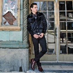 Jackson – Black Velvet Jacket (Size 2XS, XS, S, M, L, XL, 2XL, 3XL, 4XL) -Straight To Hell Jackson Black Unisex Jacket