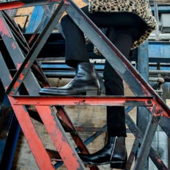 Richards – Black Leather Zip Boots 13 Richards – Black Leather Zip Boots -Straight To Hell Richards Mens Black Leather Boot