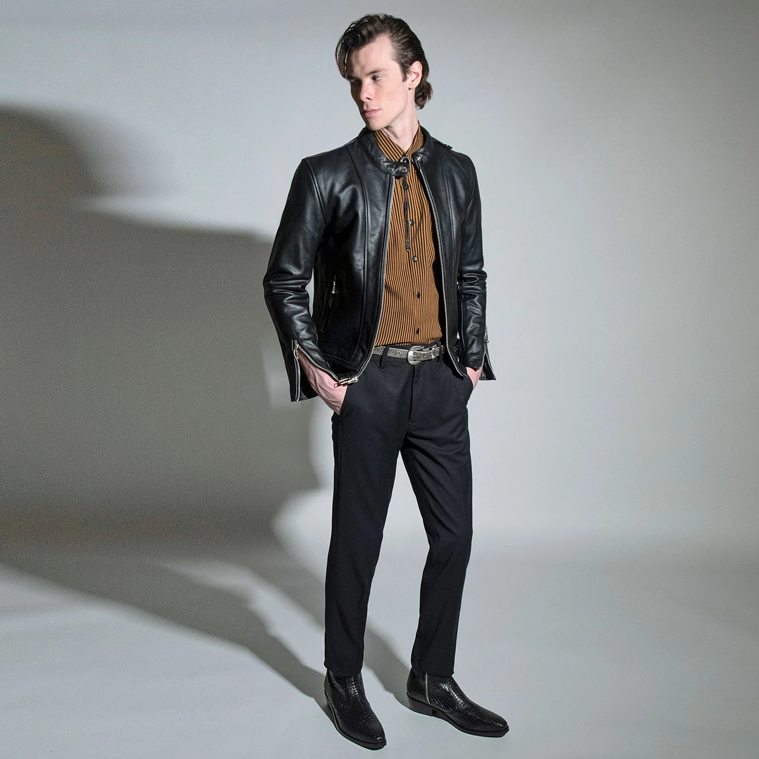 Rip This Joint – Black And Brown Striped Shirt (Size M) 6 Rip This Joint – Black And Brown Striped Shirt (Size M) - Image 6