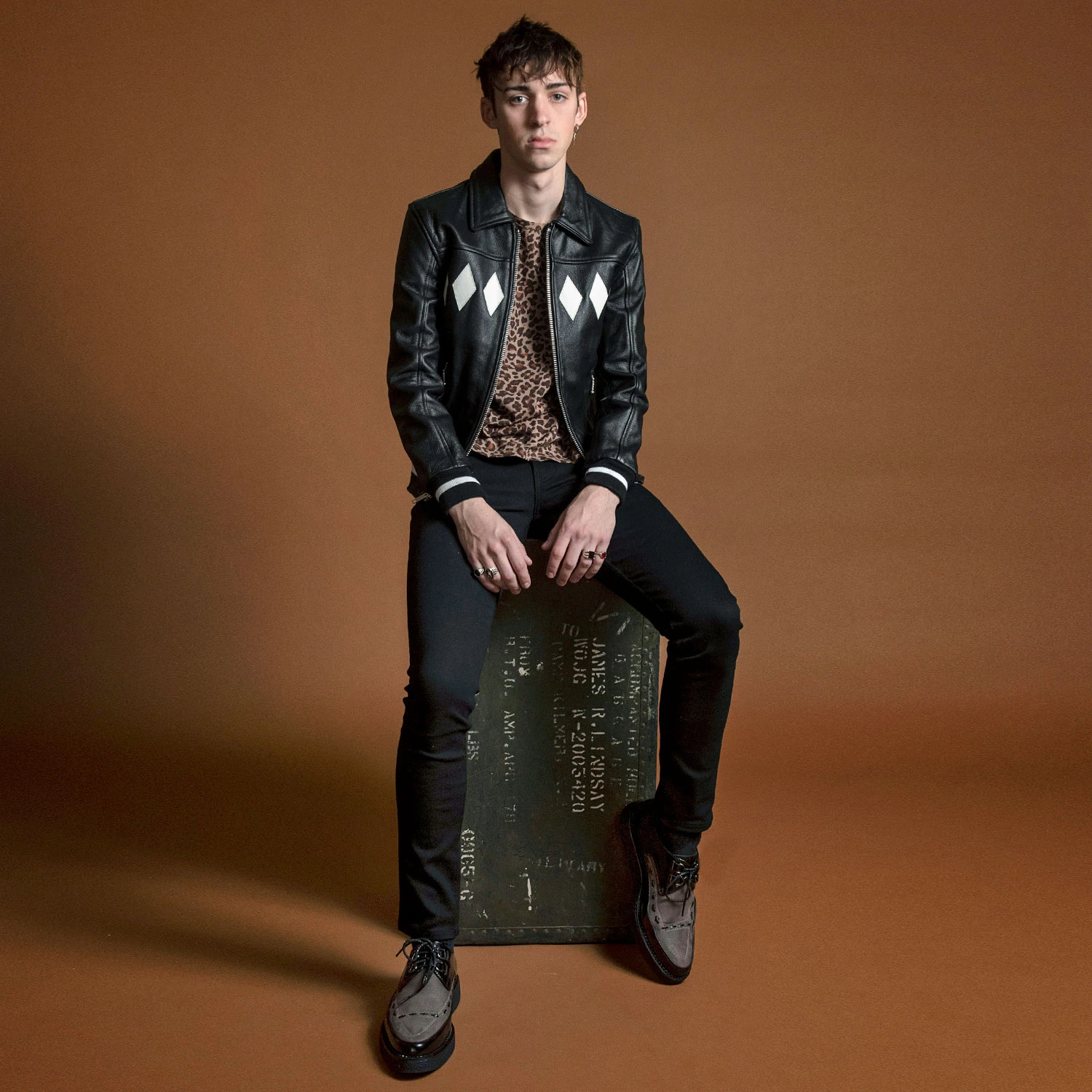 Vegan Hawkins – Black And Grey Faux Leather Creepers 8 Vegan Hawkins – Black And Grey Faux Leather Creepers - Image 8