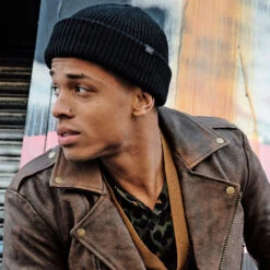 Bronson – Black Viscose Beanie -Straight To Hell Wanderer Black Viscose