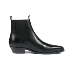 Addison – Black Leather Chelsea Boots (Size 7, 7.5, 8.5, 9, 9.5, 10, 10.5, 11, 12, 13, 14)