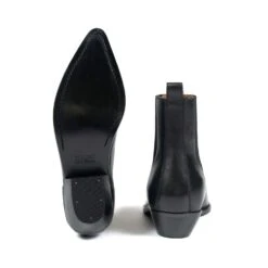 Addison – Black Leather Chelsea Boots (Size 7, 7.5, 8.5, 9, 9.5, 10, 10.5, 11, 12, 13, 14) -Straight To Hell add blk res men w 5