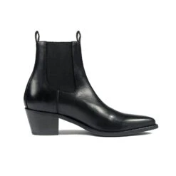 Addison – Black Leather Chelsea Boots