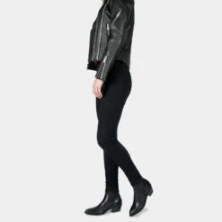 Addison – Black Leather Chelsea Boots -Straight To Hell add blk wom w 7