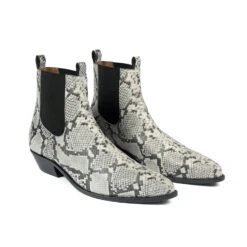 Addison – Grey Snakeskin (Size 10.5) -Straight To Hell add gry sna res men w 3