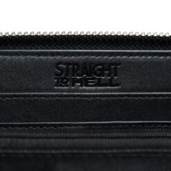 Adeline – Cow Leather – 3 In 1 Clutch, Purse, Belt Bag -Straight To Hell ade blk w 6