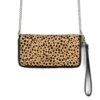 Adeline – Cheetah Leather – 3 In 1 Clutch, Purse, Belt Bag
