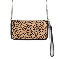 Adeline – Cheetah Leather – 3 In 1 Clutch, Purse, Belt Bag