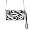 Adeline – Zebra Leather – 3 In 1 Clutch, Purse, Belt Bag
