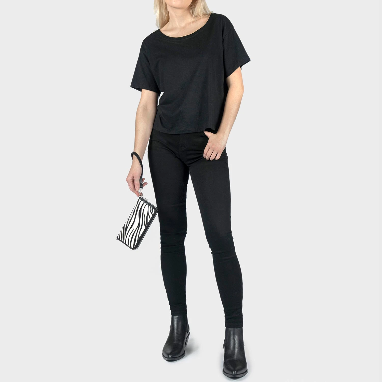 Adeline – Zebra Leather – 3 In 1 Clutch, Purse, Belt Bag 2 Adeline – Zebra Leather – 3 In 1 Clutch, Purse, Belt Bag - Image 2