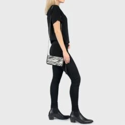 Adeline – Zebra Leather – 3 In 1 Clutch, Purse, Belt Bag 12 Adeline – Zebra Leather – 3 In 1 Clutch, Purse, Belt Bag -Straight To Hell ade zeb w 8