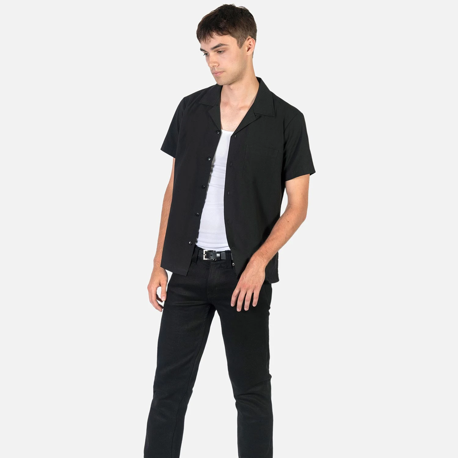 All The Trouble – Black With Red Piping Shirt (Size XS, S, M, L, 2XL, 3XL) 3 All The Trouble – Black With Red Piping Shirt (Size XS, S, M, L, 2XL, 3XL) - Image 3