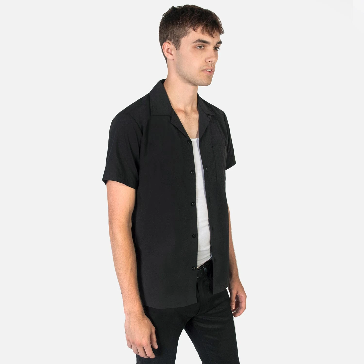 All The Trouble – Black With Red Piping Shirt (Size XS, S, M, L, 2XL, 3XL) 4 All The Trouble – Black With Red Piping Shirt (Size XS, S, M, L, 2XL, 3XL) - Image 4