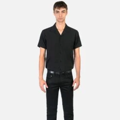 All The Trouble – Black With Red Piping Shirt (Size XS, S, M, L, 2XL, 3XL) 10 All The Trouble – Black With Red Piping Shirt (Size XS, S, M, L, 2XL, 3XL) -Straight To Hell all tro blk red w 6