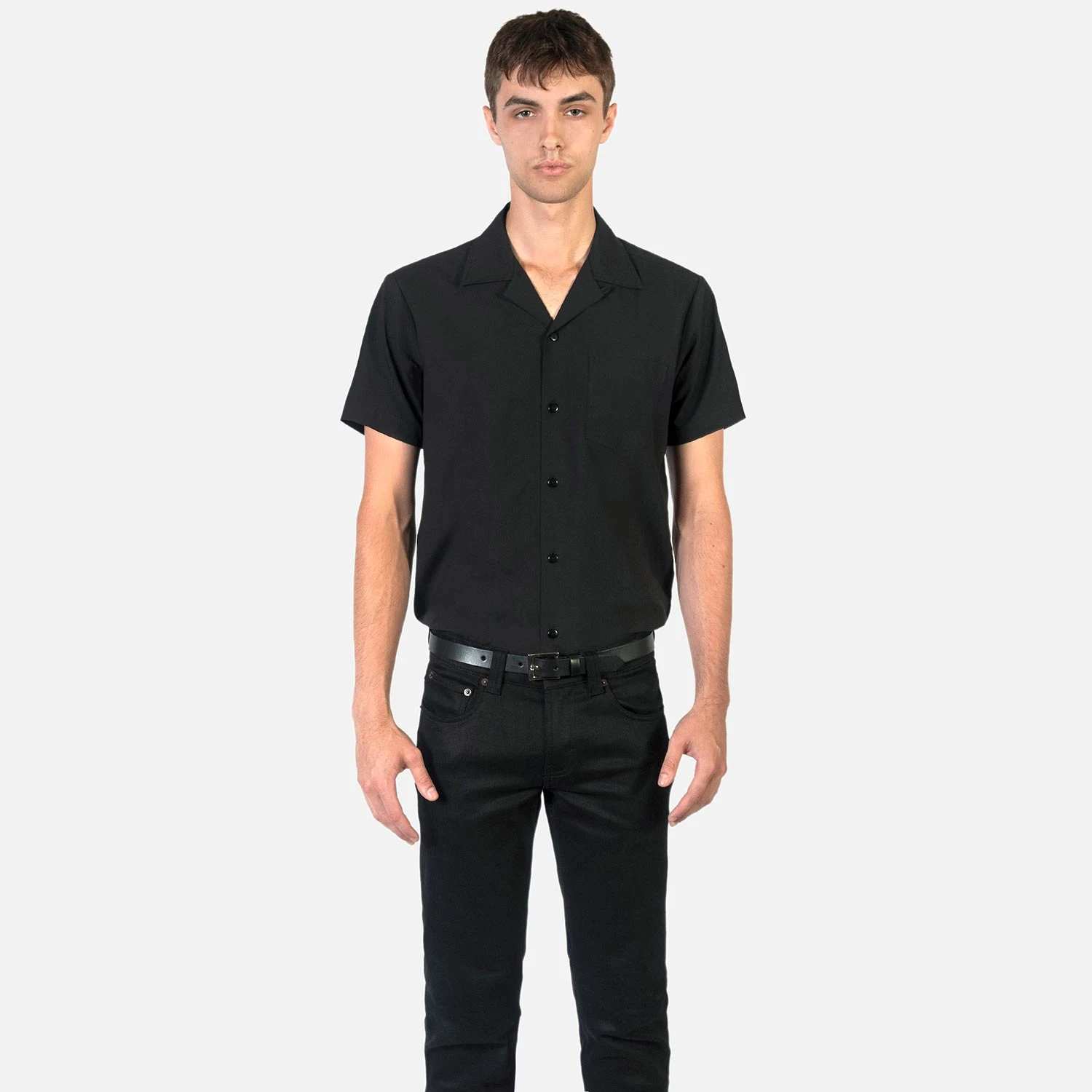 All The Trouble – Black With Red Piping Shirt (Size XS, S, M, L, 2XL, 3XL) 5 All The Trouble – Black With Red Piping Shirt (Size XS, S, M, L, 2XL, 3XL) - Image 5