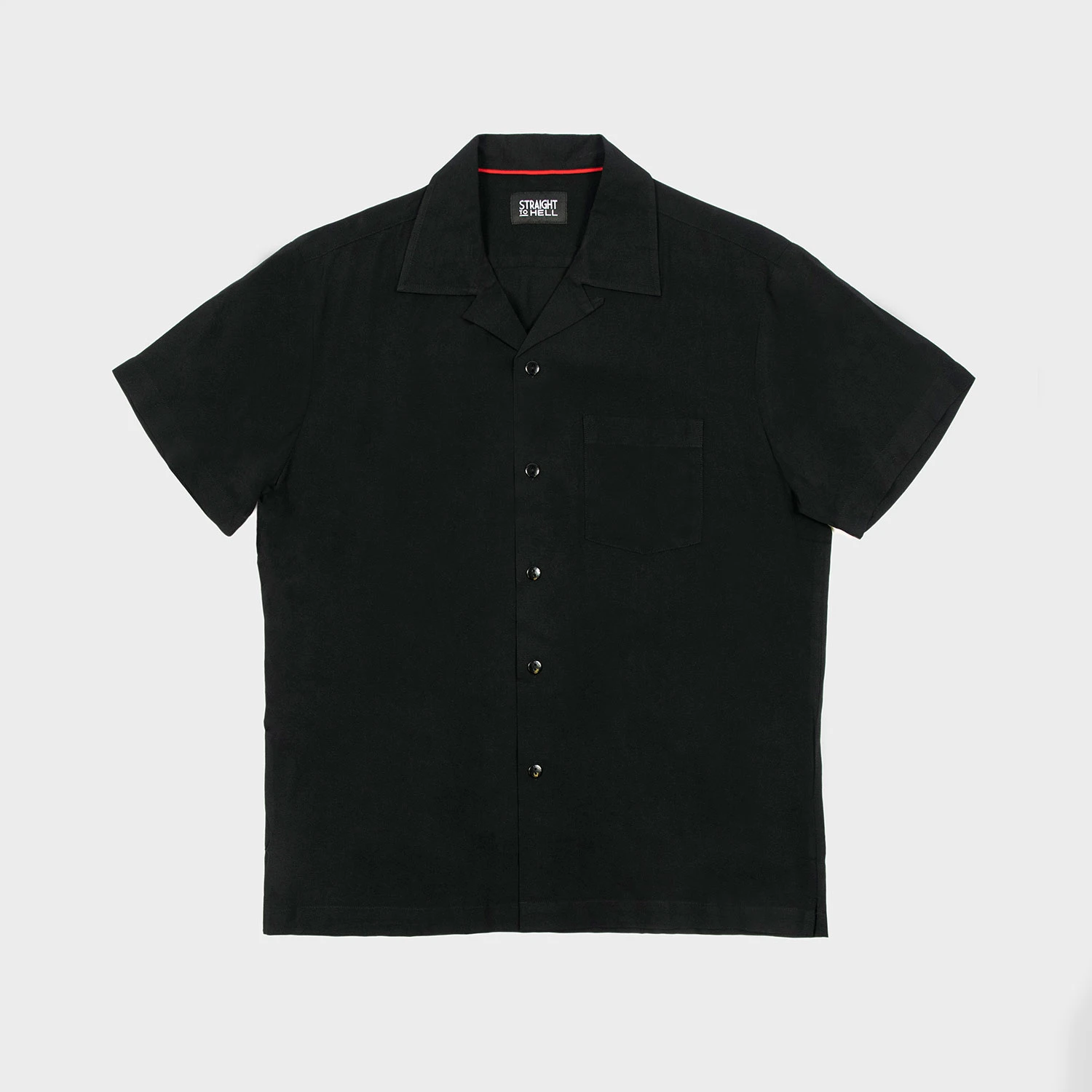 All The Trouble – Black With Red Piping Shirt (Size XS, S, M, L, 2XL, 3XL) 1 All The Trouble – Black With Red Piping Shirt (Size XS, S, M, L, 2XL, 3XL)