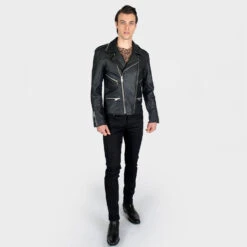 Avenue – Leather Jacket (Size 34S, 34, 36S, 36, 38, 40, 50, 52, 54) 15 Avenue – Leather Jacket (Size 34S, 34, 36S, 36, 38, 40, 50, 52, 54) -Straight To Hell ave men w 7 iggy pop berlin Esther Friedman