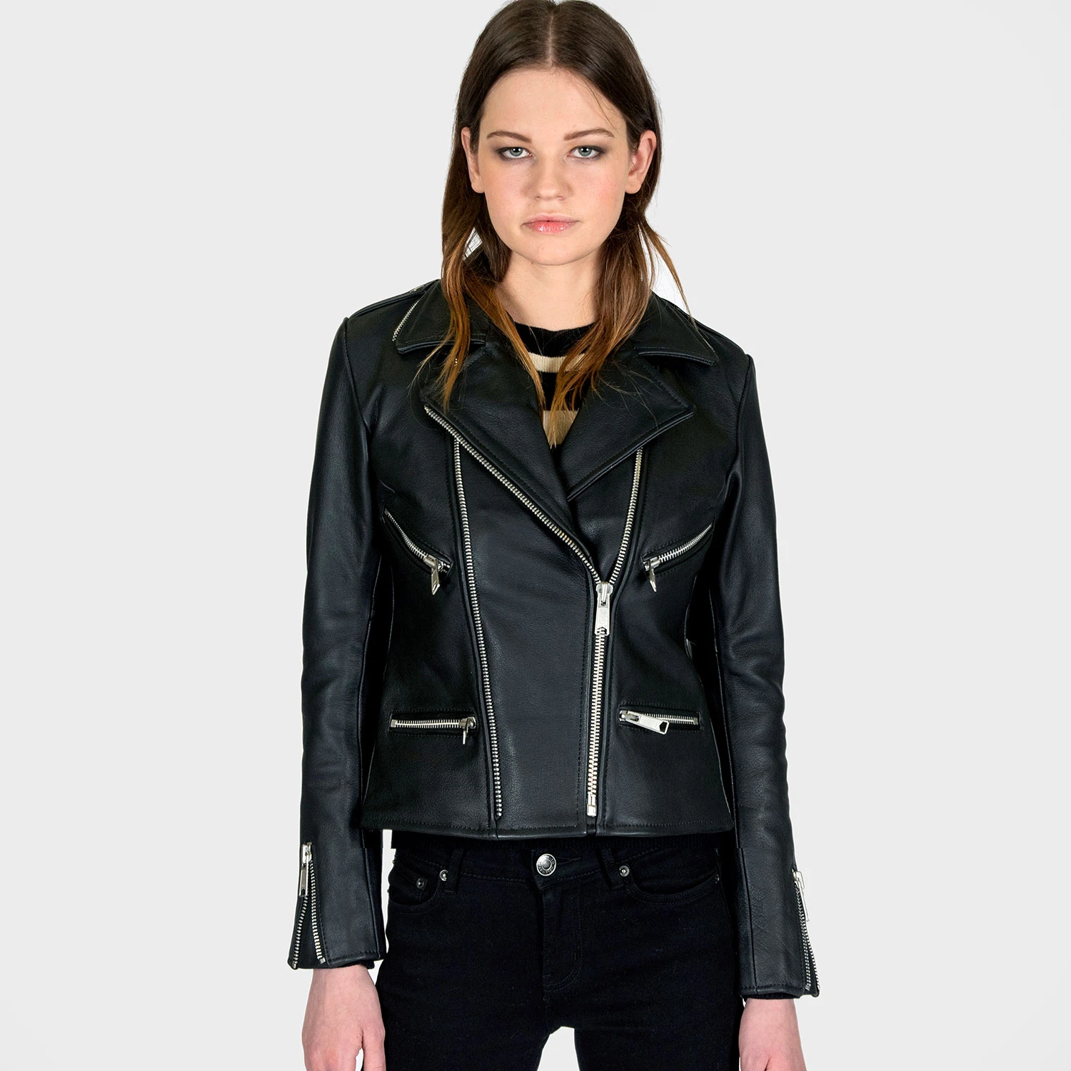 Avenue – Leather Jacket (Size XS, S, M, L, XL, 2XL, 3XL, 4XL, 5XL) 3 Avenue – Leather Jacket (Size XS, S, M, L, XL, 2XL, 3XL, 4XL, 5XL) - Image 3