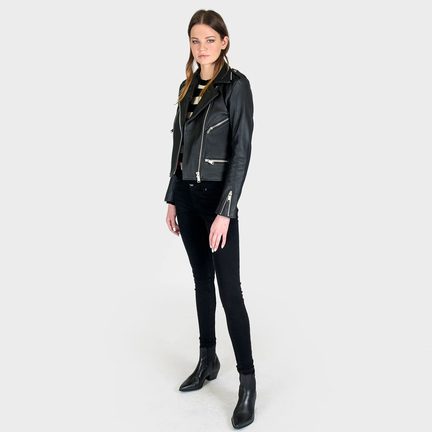 Avenue – Leather Jacket (Size XS, S, M, L, XL, 2XL, 3XL, 4XL, 5XL) 4 Avenue – Leather Jacket (Size XS, S, M, L, XL, 2XL, 3XL, 4XL, 5XL) - Image 4
