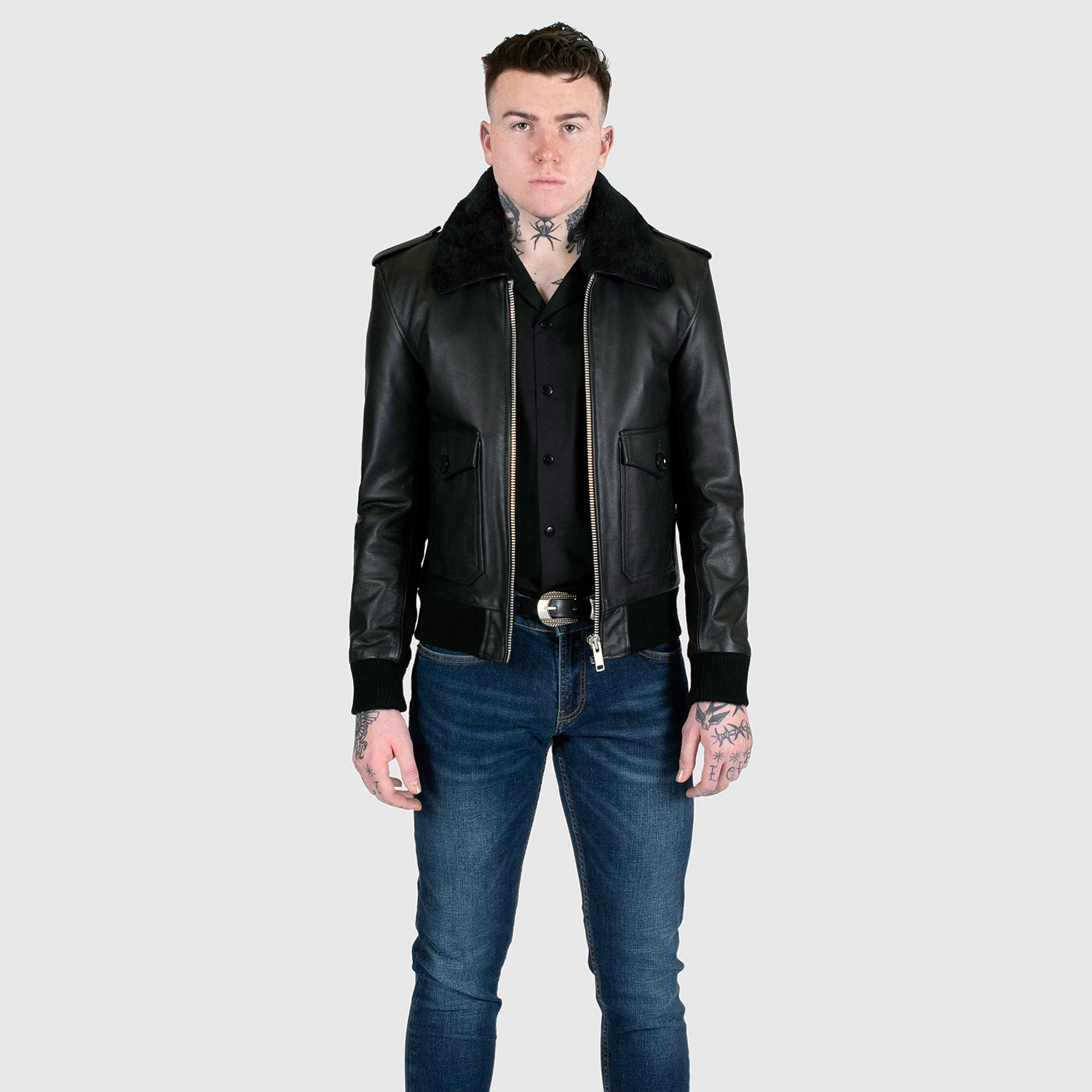 Avondale – Leather Flight Jacket (Size 34S, 36S, 36, 38S, 38, 40, 42, 52, 54) 2 Avondale – Leather Flight Jacket (Size 34S, 36S, 36, 38S, 38, 40, 42, 52, 54) - Image 2