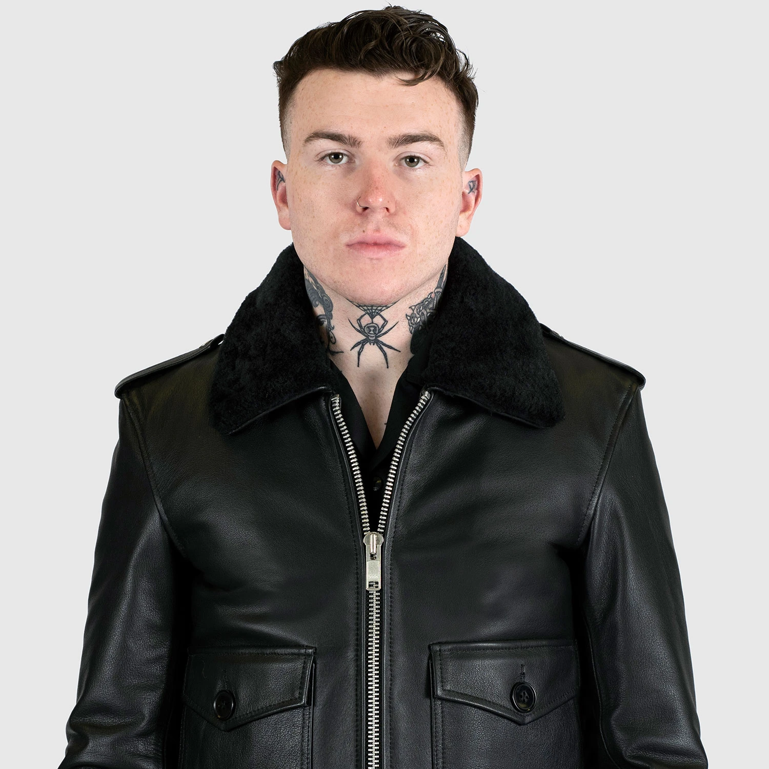Avondale – Leather Flight Jacket (Size 34S, 36S, 36, 38S, 38, 40, 42, 52, 54) 4 Avondale – Leather Flight Jacket (Size 34S, 36S, 36, 38S, 38, 40, 42, 52, 54) - Image 4