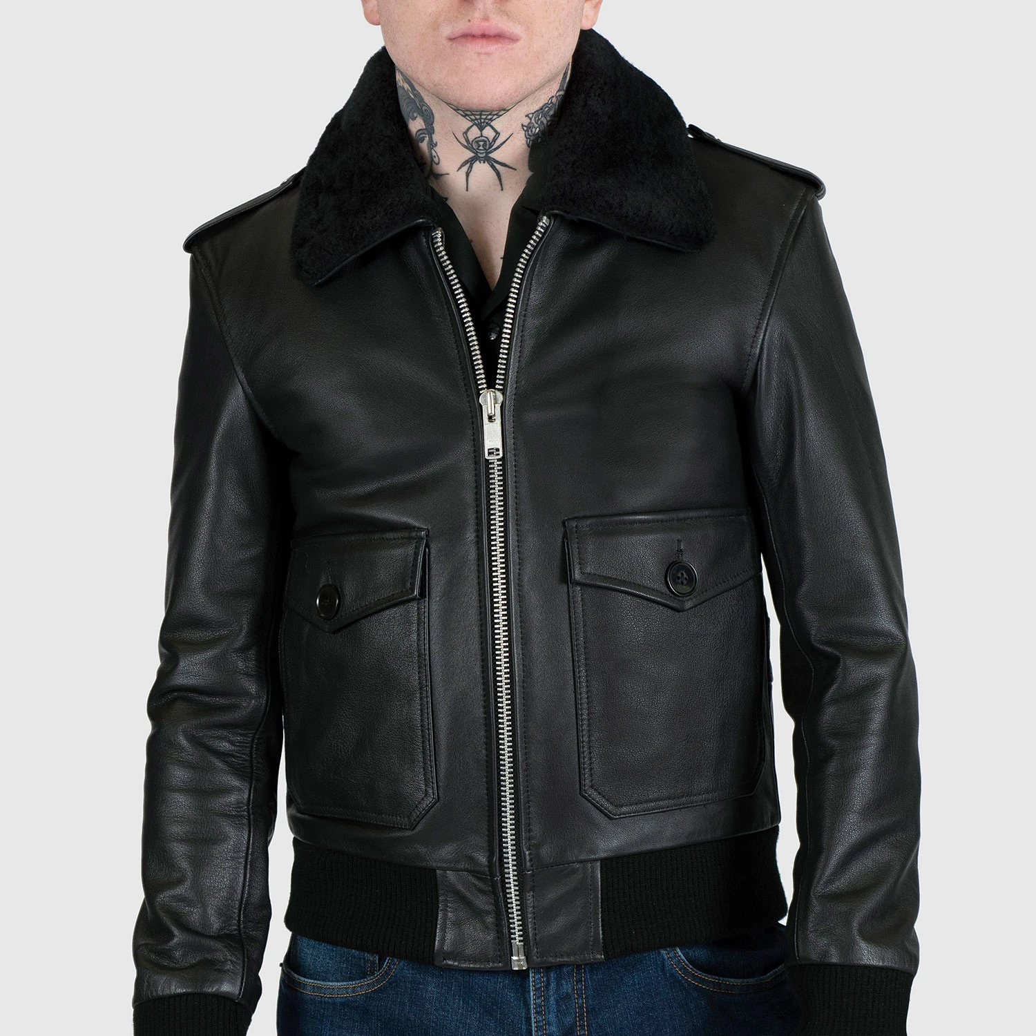 Avondale – Leather Flight Jacket (Size 34S, 36S, 36, 38S, 38, 40, 42, 52, 54) 7 Avondale – Leather Flight Jacket (Size 34S, 36S, 36, 38S, 38, 40, 42, 52, 54) - Image 7