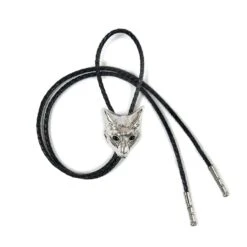 Ballad Of The Fox – Fox Bolo Tie With Onyx Eyes -Straight To Hell bal fox w 3