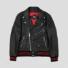 Baron – Black And Red Leather Jacket