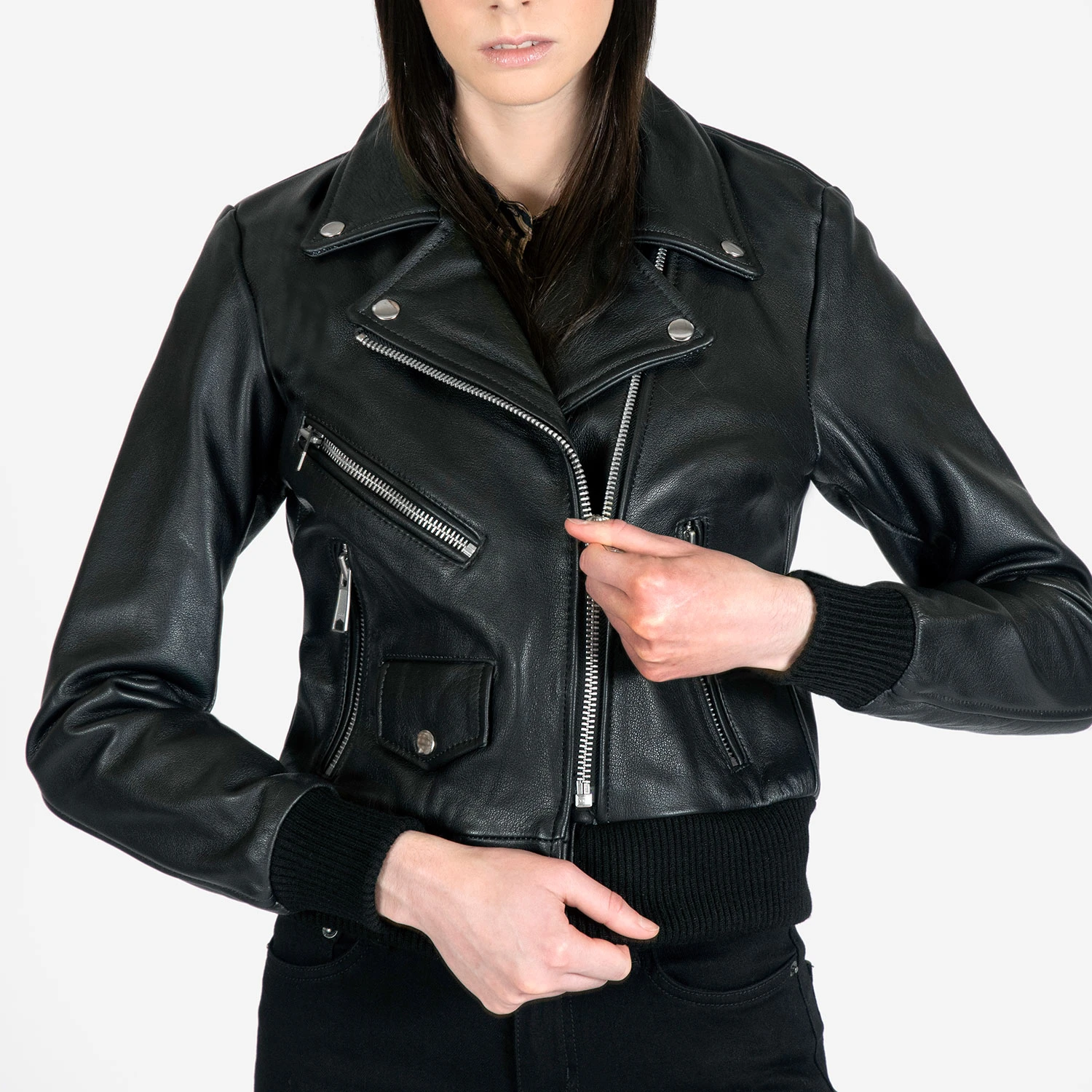 Baron – Black Leather Jacket (Size XS, S, M, XL, 2XL) 7 Baron – Black Leather Jacket (Size XS, S, M, XL, 2XL) - Image 7