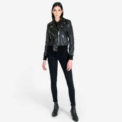 Baron – Black Leather Jacket (Size XS, S, M, XL, 2XL) 11 Baron – Black Leather Jacket (Size XS, S, M, XL, 2XL) -Straight To Hell bar blk wom 2020 w 6