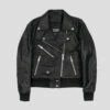 Baron – Black Leather Jacket (Size XS, S, M, XL, 2XL)
