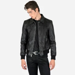 Belmont – Leather Jacket -Straight To Hell bel men w 2