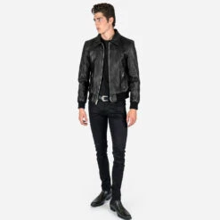 Belmont – Leather Jacket -Straight To Hell bel men w 3