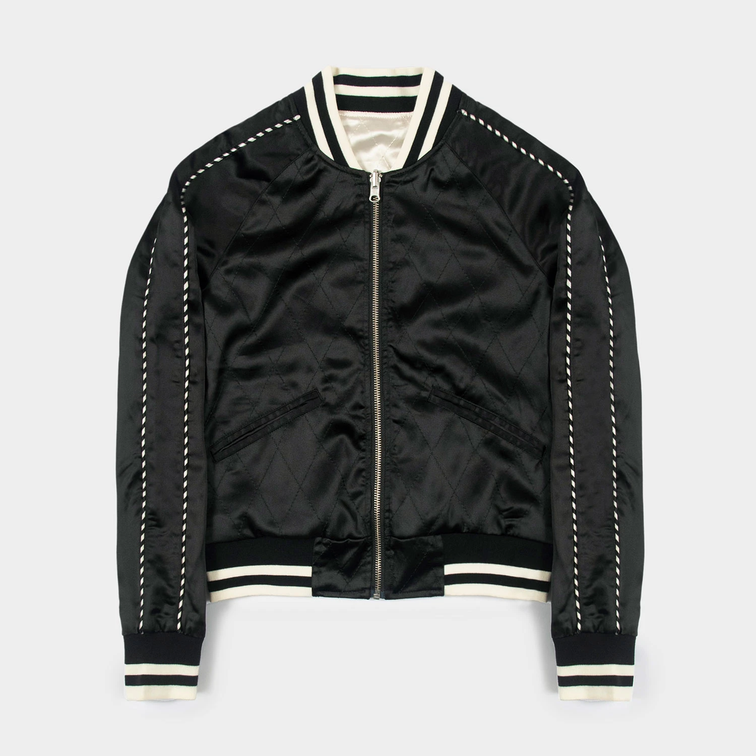 Boogie – Black And Cream Reversible Souvenir Jacket 1 Boogie – Black And Cream Reversible Souvenir Jacket