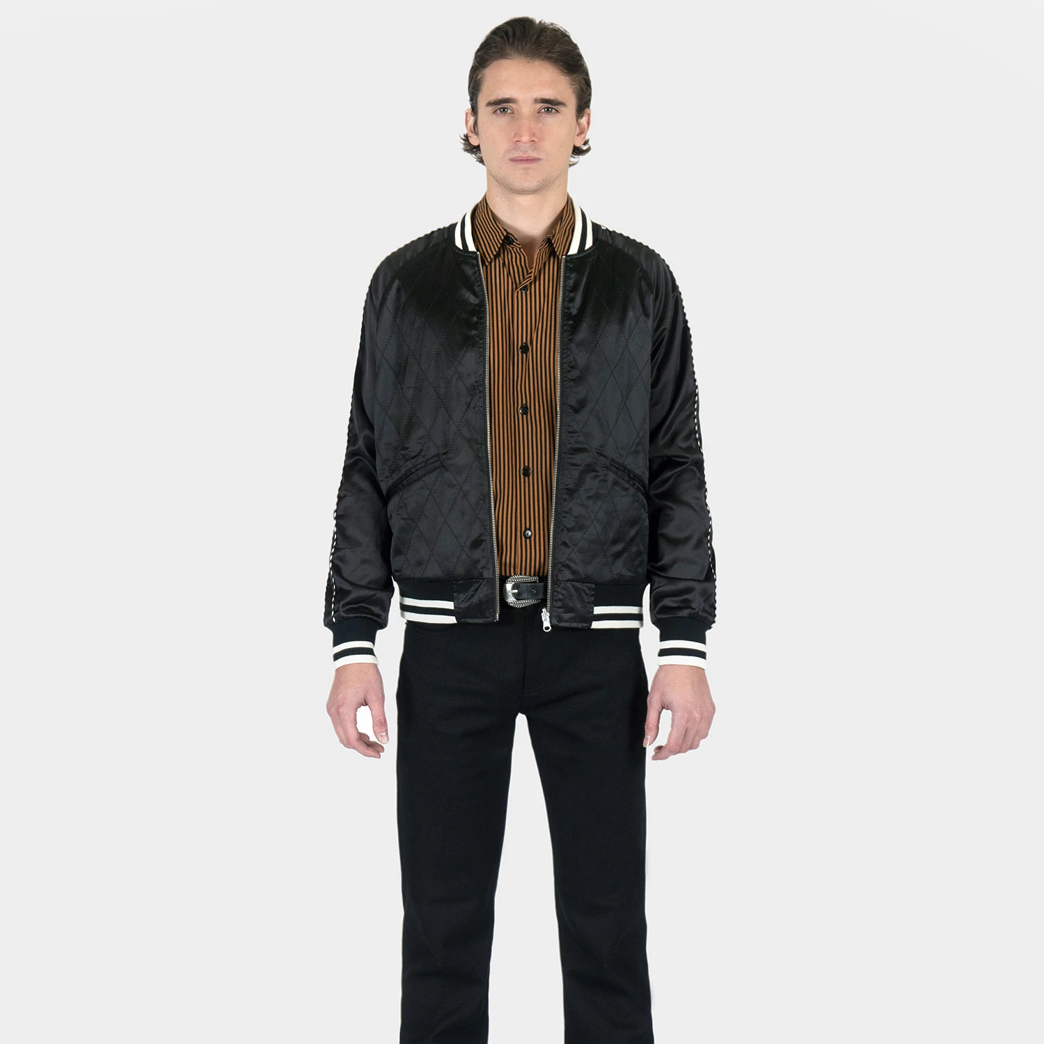 Boogie – Black And Cream Reversible Souvenir Jacket 2 Boogie – Black And Cream Reversible Souvenir Jacket - Image 2