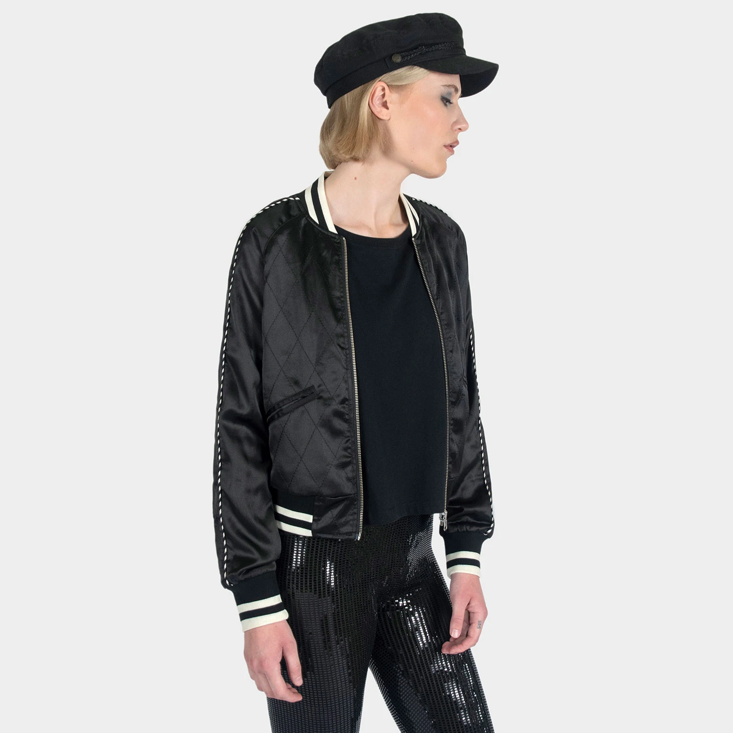 Boogie – Black And Cream Reversible Souvenir Jacket 6 Boogie – Black And Cream Reversible Souvenir Jacket - Image 6