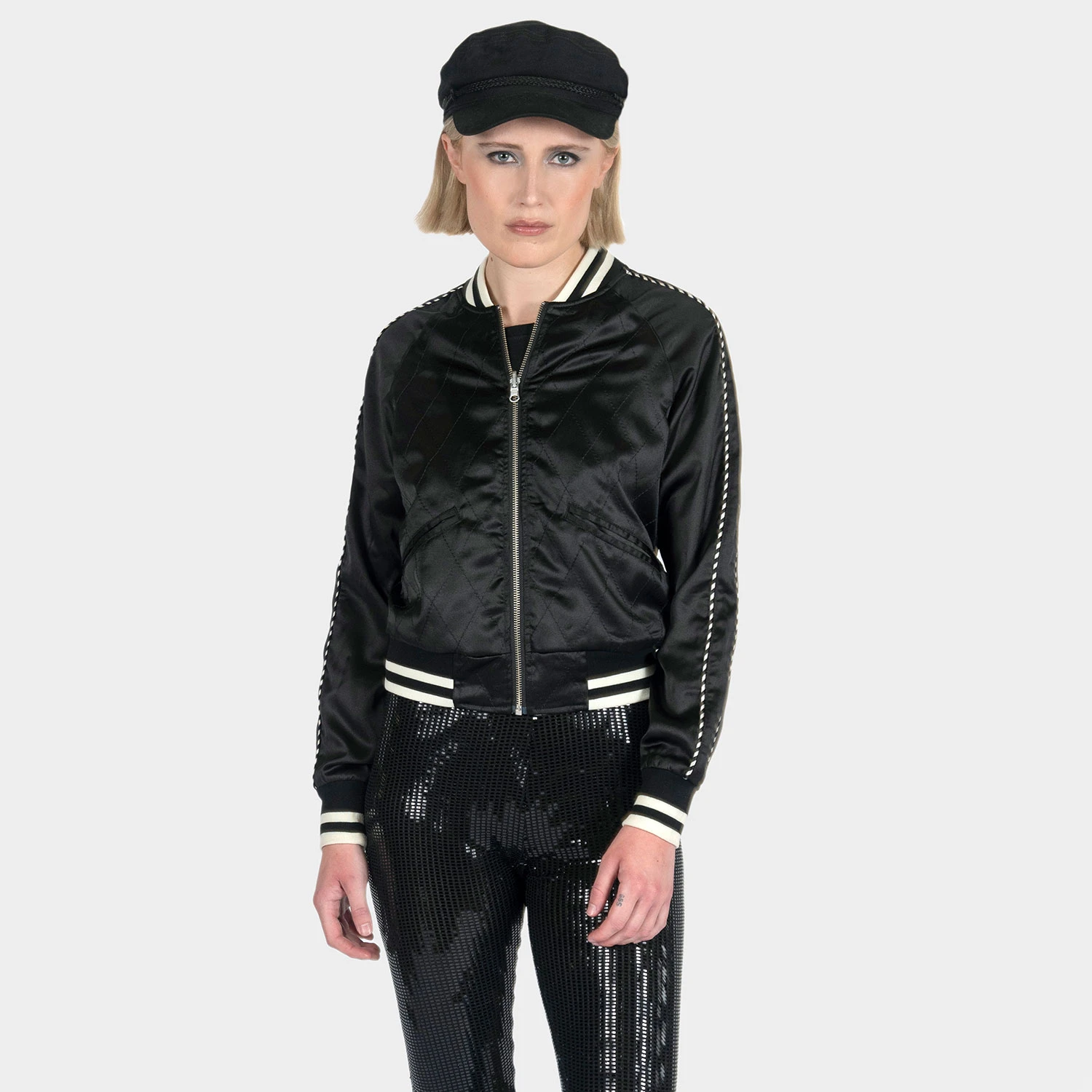 Boogie – Black And Cream Reversible Souvenir Jacket 7 Boogie – Black And Cream Reversible Souvenir Jacket - Image 7