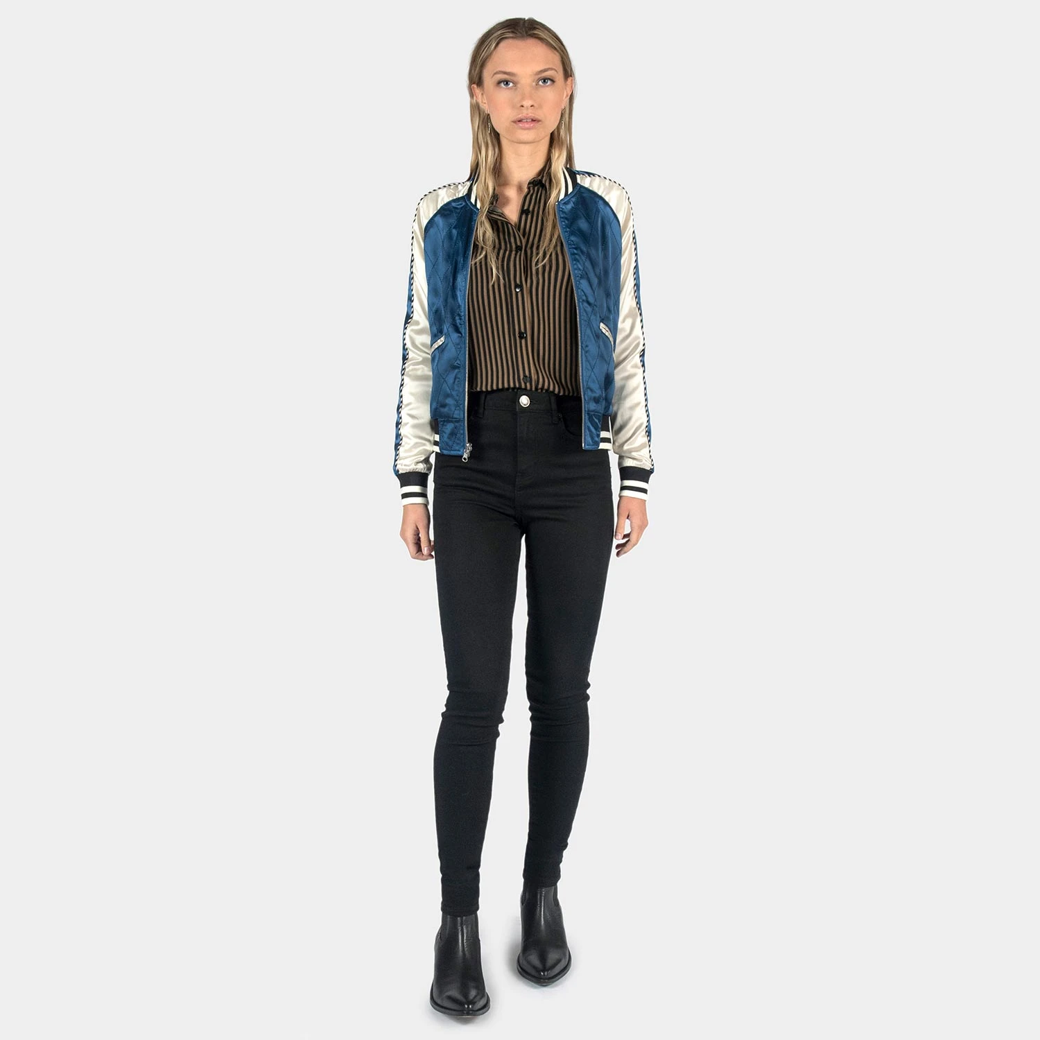 Boogie – Blue And Copper Reversible Souvenir Jacket (Size XS, 4XL) 5 Boogie – Blue And Copper Reversible Souvenir Jacket (Size XS, 4XL) - Image 5