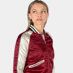 Boogie – Burgundy And Grey Reversible Souvenir Jacket (Size 2XS, XS, S, M, L, 3XL, 4XL) -Straight To Hell boo bur gry w 7