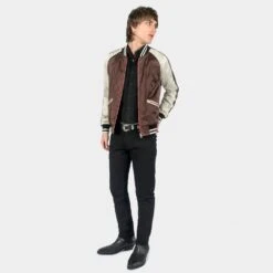 Boogie – Burgundy And Grey Reversible Souvenir Jacket (Size 2XS, XS, S, M, L, 3XL, 4XL) -Straight To Hell boo bur gry w 9